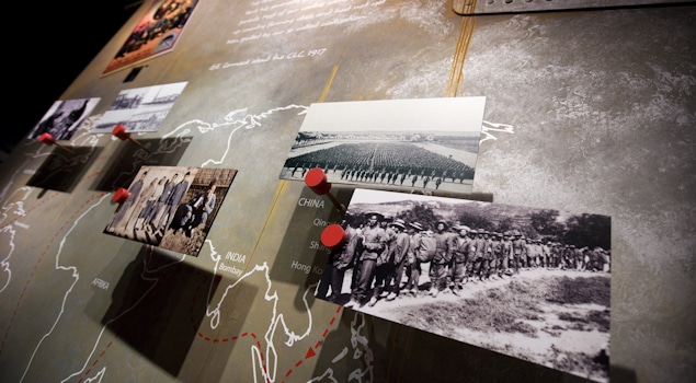 Embark on a journey through our thoughtfully designed museum exhibition, delving into the experiences of Chinese labourers during WW1. Design by Studio Königshausen for Flanders Fields Museum Ypres.